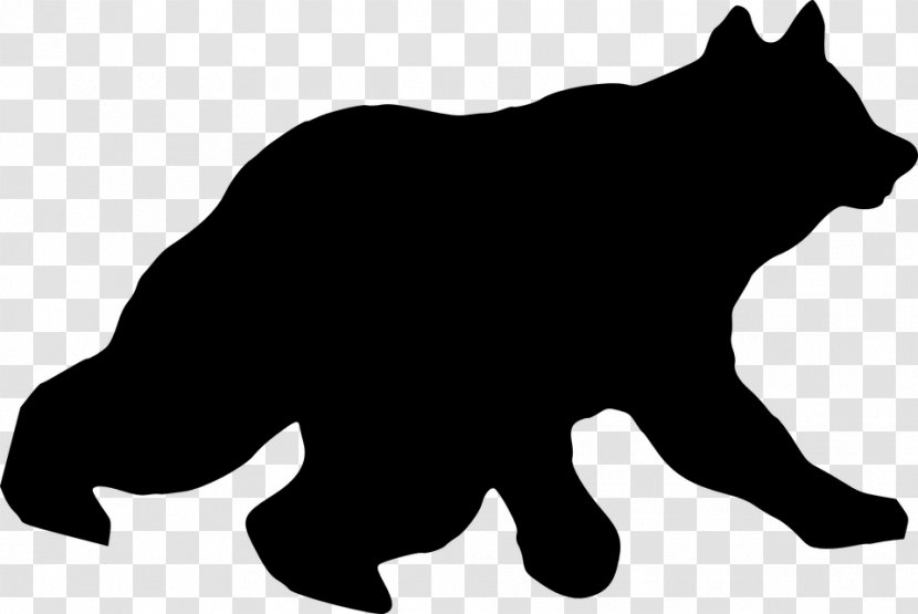 Polar Bear American Black Silhouette Clip Art - Hunting - Masha And The Transparent PNG