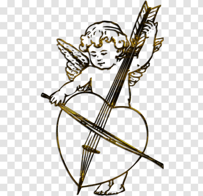 Cherub Drawing Angel Cupid Sketch - Artwork - Cello Transparent PNG