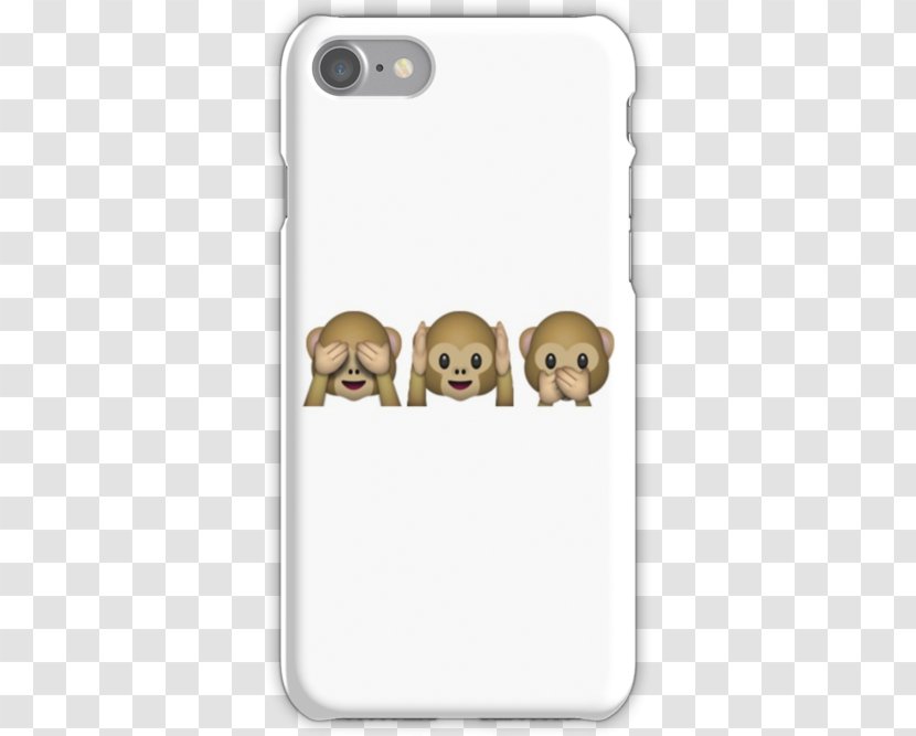 IPhone 6 4S 7 Emoji 5c - Carnivoran - Three Wise Monkeys Transparent PNG