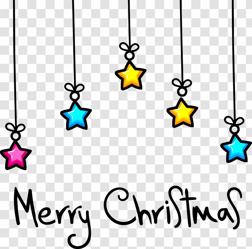 Merry Christmas - Yellow - Body Jewelry Holiday Ornament Transparent PNG
