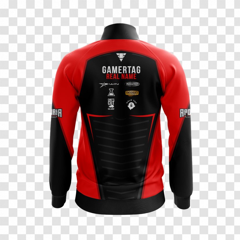 Electronic Sports Sleeve Video Game Hoodie Jersey - Outerwear - Jacket Back Transparent PNG