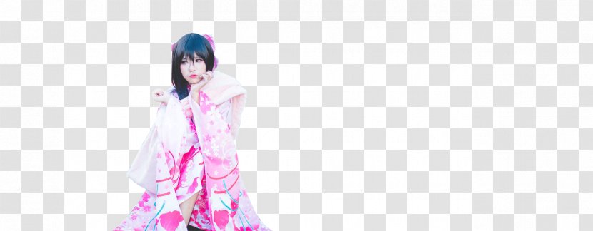 Shoulder Pink M Costume Beauty.m - Silhouette - Japan Kimono Transparent PNG