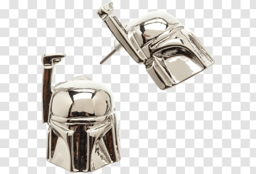 Earring Cufflink Steel Metal Boba Fett - Body Jewelry Transparent PNG