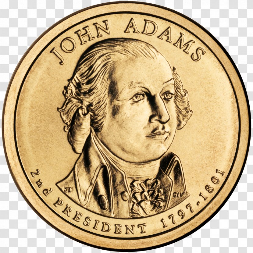 Denver Mint Philadelphia Presidential $1 Coin Program Dollar - Gold - Silver Transparent PNG