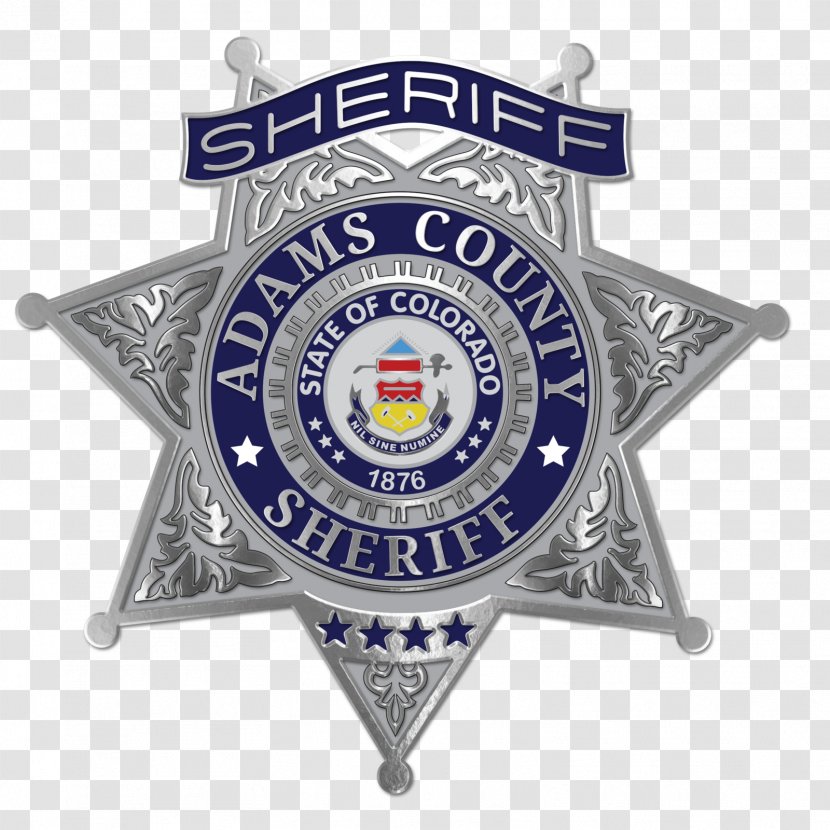 Adams County Sheriff's Office Badge Los Angeles Department Police - Emblem - Sheriff Transparent PNG