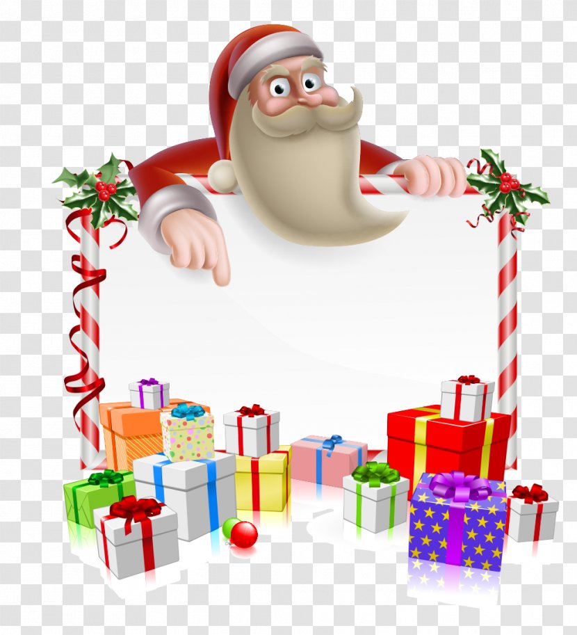 Rudolph Santa Claus Reindeer Christmas Cartoon - Ornament - Gift Decorative Elements Transparent PNG