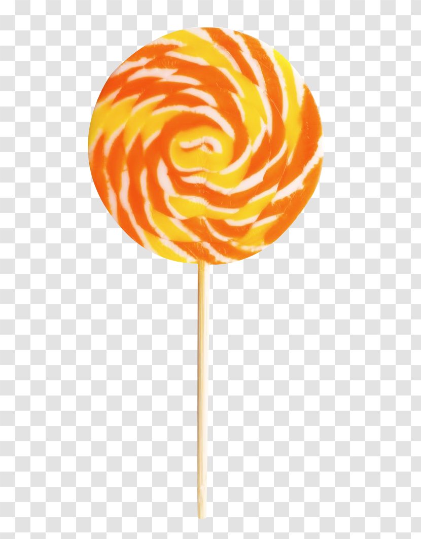 Lollipop Orange Jelly Candy Transparent PNG