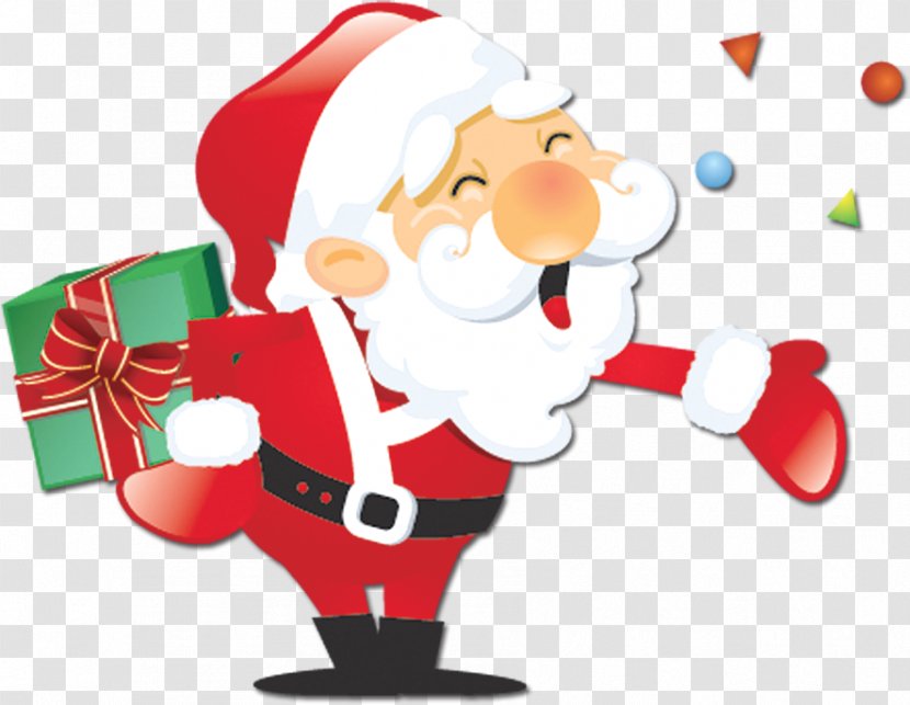 Santa Claus Christmas Card Saint Nicholas Day Greeting - Claus, Holiday, Creative Taobao Transparent PNG