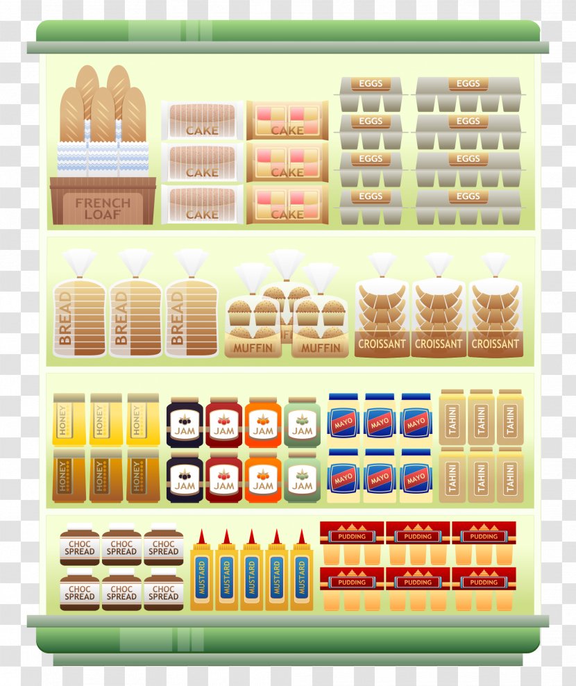 Supermarket Shelf - Furniture Transparent PNG