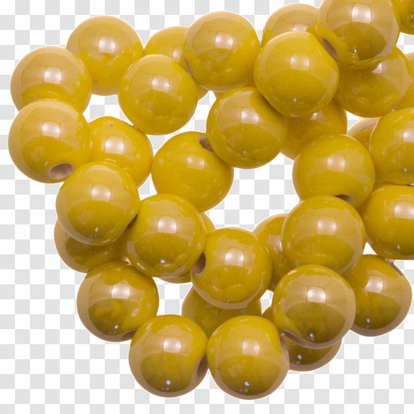 Ceramic Yellow Bead Color Blue - Bright Trend Transparent PNG