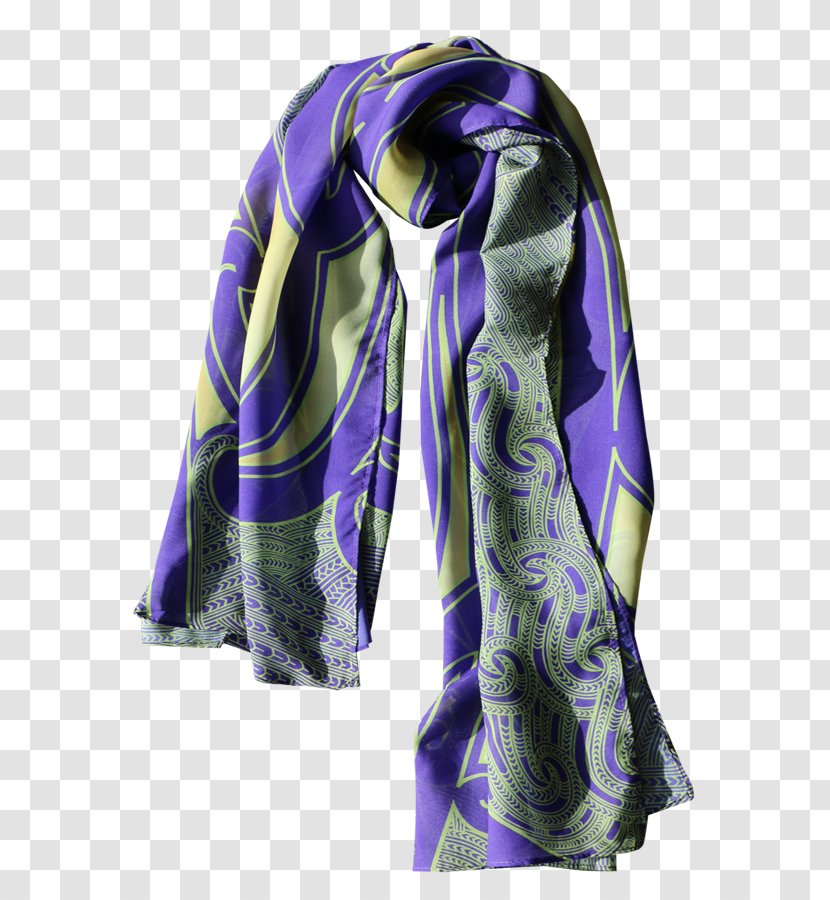 Scarf Chiffon New Zealand Silk Clothing Accessories - Indigo - Green Transparent PNG