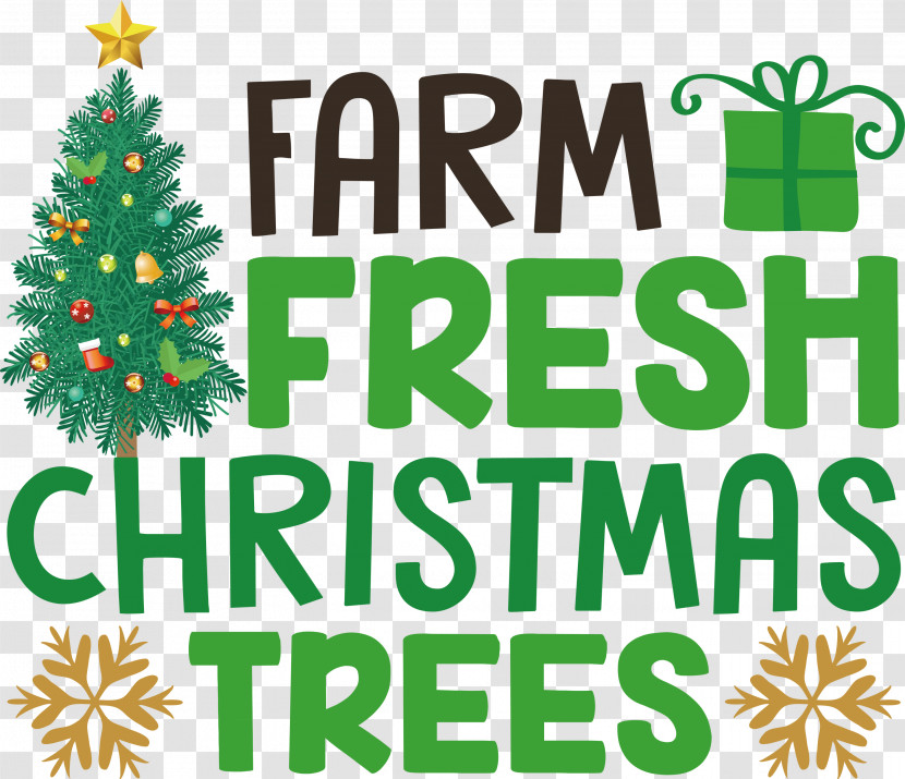 Farm Fresh Christmas Trees Christmas Tree Transparent PNG