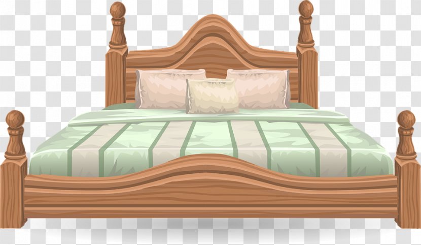 Clip Art Bedroom Bedside Tables Bed Size - Sleep Transparent PNG