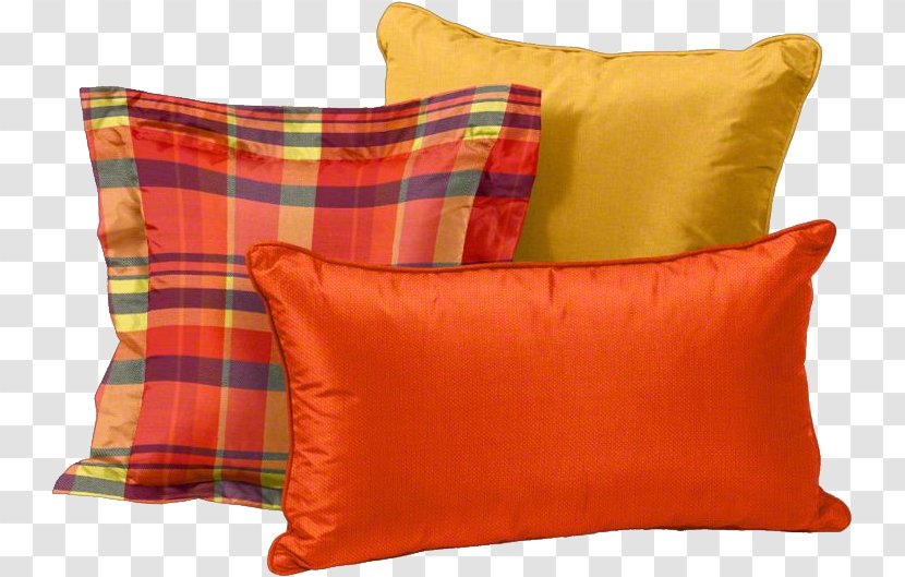 Throw Pillows Cushion Clip Art - Orange - Pillow Transparent PNG