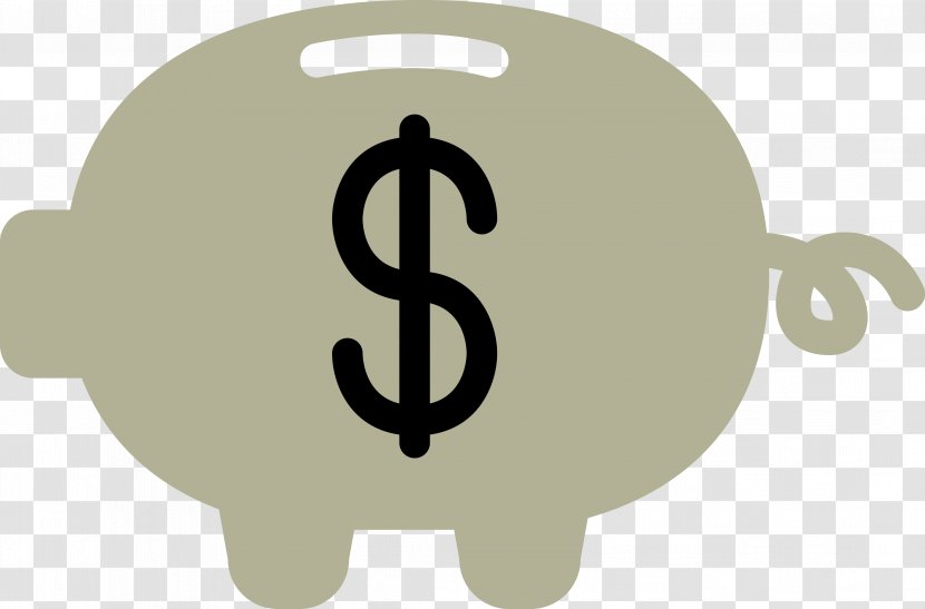 Piggy Bank Finance Icon - Gold Coin - Cartoon Vector Transparent PNG