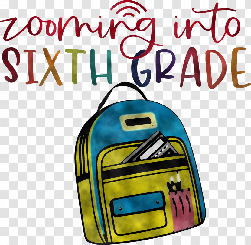 Back To School Sixth Grade Transparent PNG