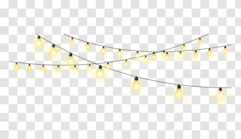 Party PicsArt Photo Studio Christmas Day Light Yellow - Necklace - Fairylight Poster Transparent PNG