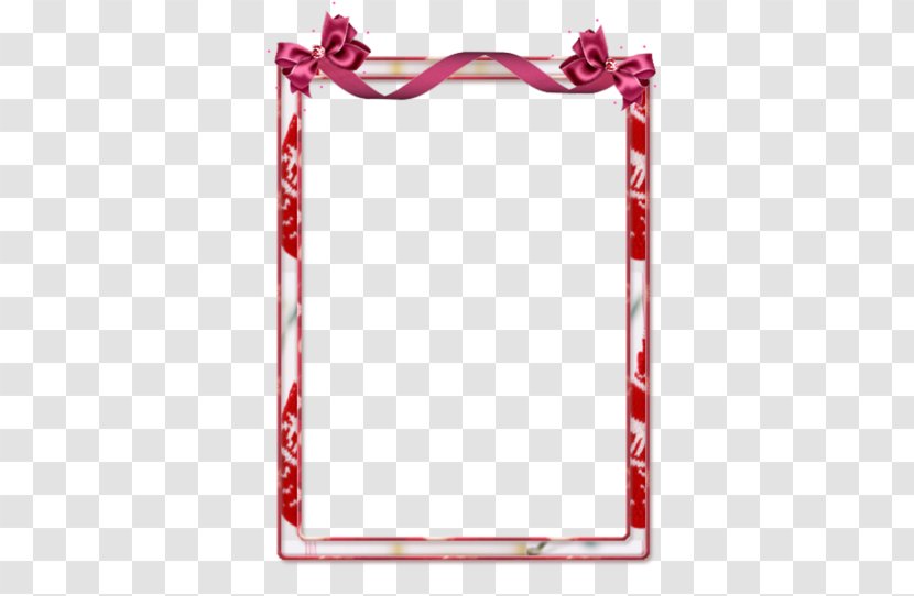 Oman Picture Frame Pink - Bow Decorative Borders Transparent PNG