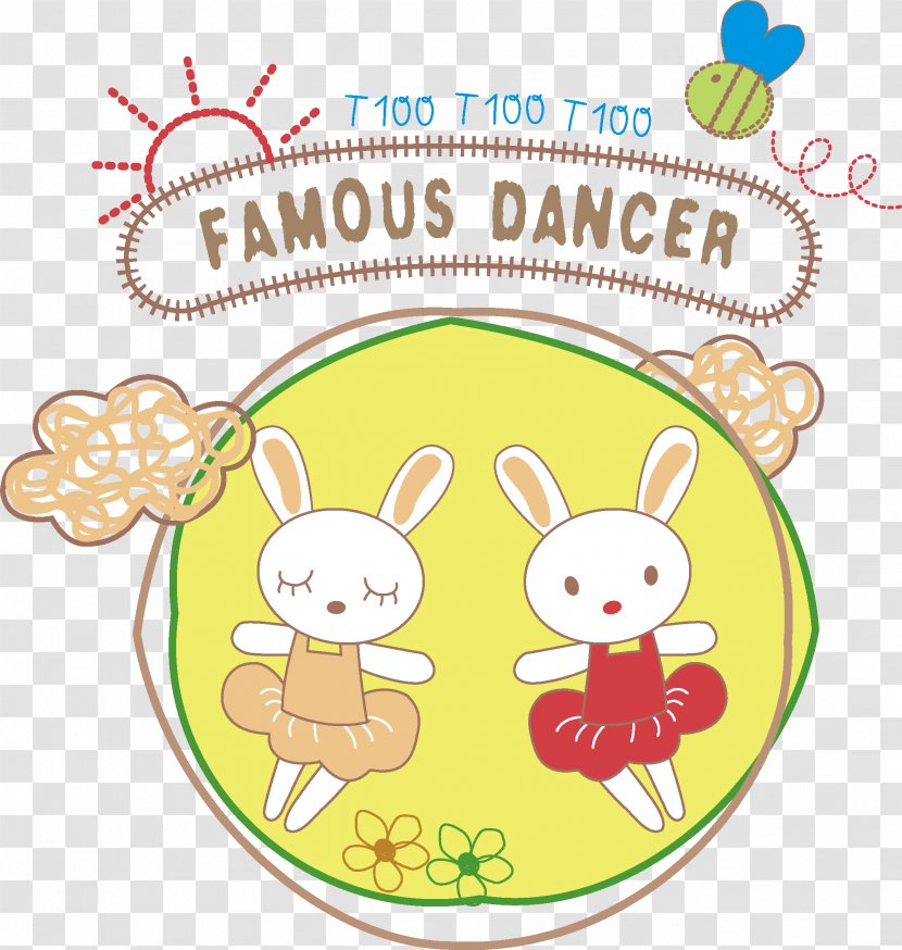 Cartoon Clip Art - Area - Two Rabbits Transparent PNG