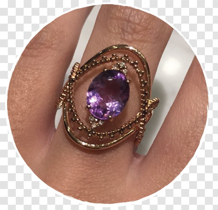 Amethyst Purple - Ring Transparent PNG