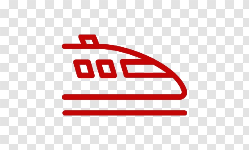 Train Silhouette Rail Transport - Logo - High Iron Red Stripe Pattern Transparent PNG