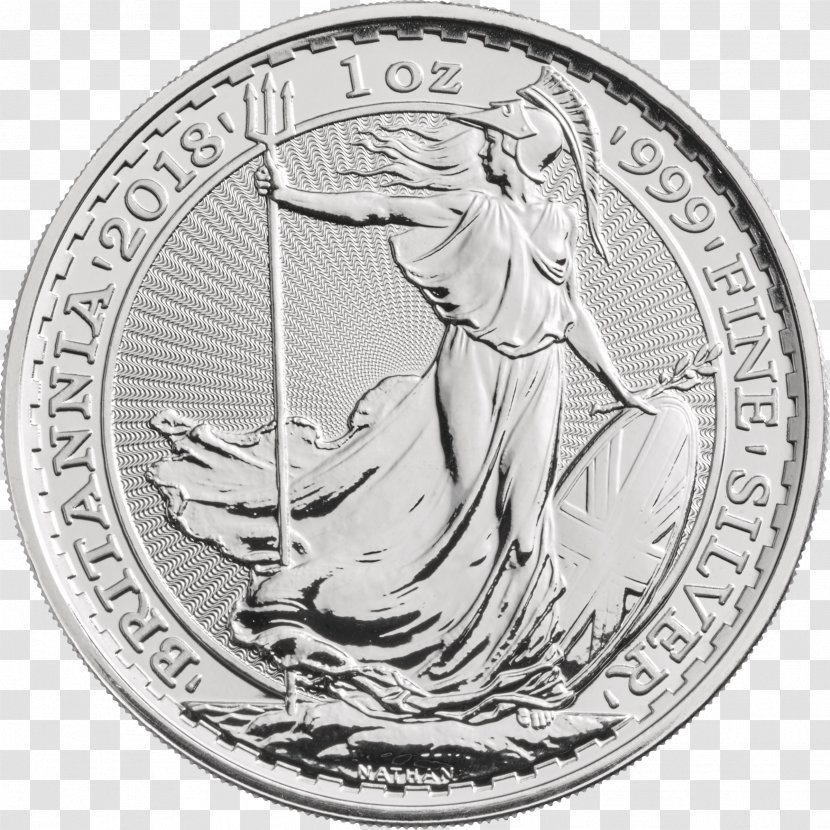 Royal Mint Britannia Silver Bullion Coin - Feinunze Transparent PNG