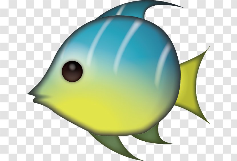 Tropical Fish Emoji IPhone Sticker - Fauna Transparent PNG