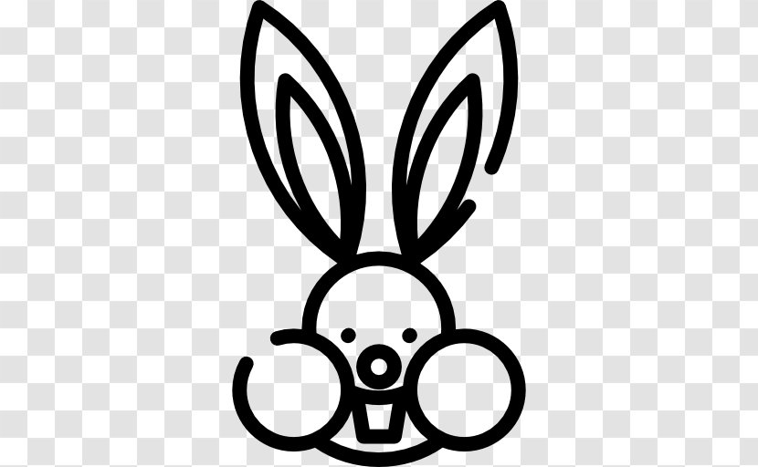 Rabbit Line Art Monochrome Clip - Photography - Easter Bunny Transparent PNG