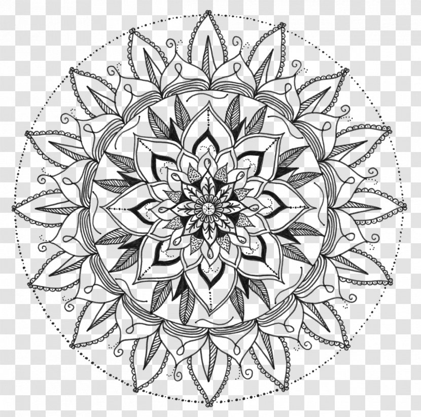 Drawing Mandala Image Work Of Art Alhambra Transparent PNG