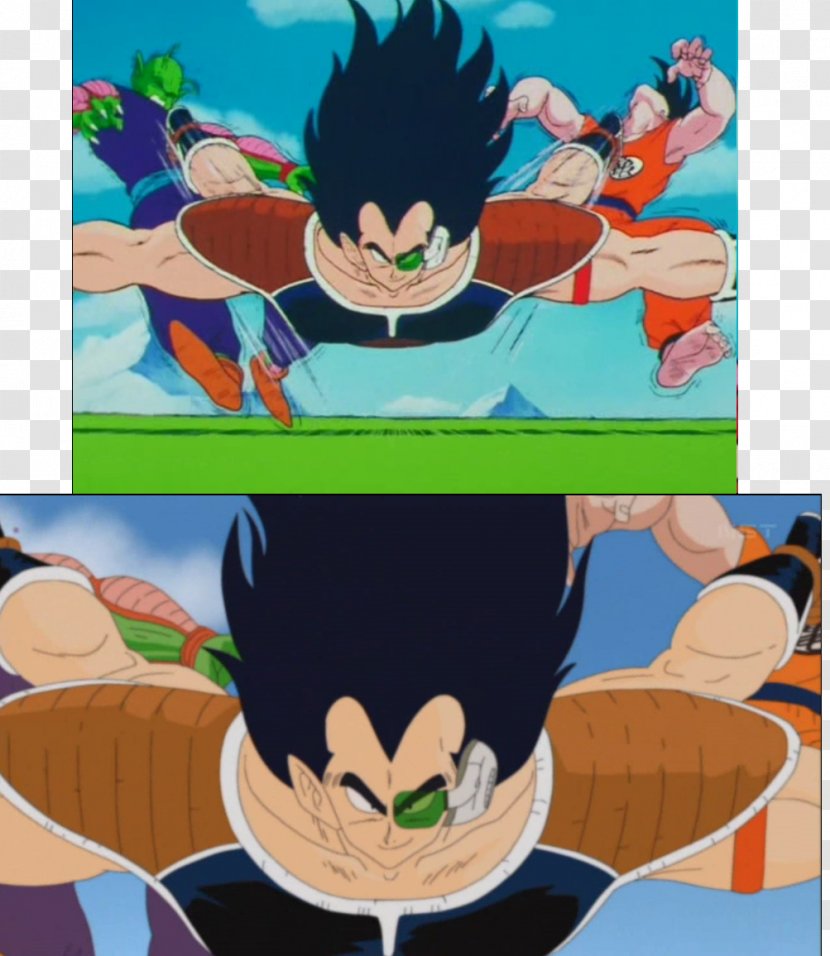 Goku Raditz Nappa Vegeta Dragon Ball Z Dokkan Battle - Watercolor Transparent PNG