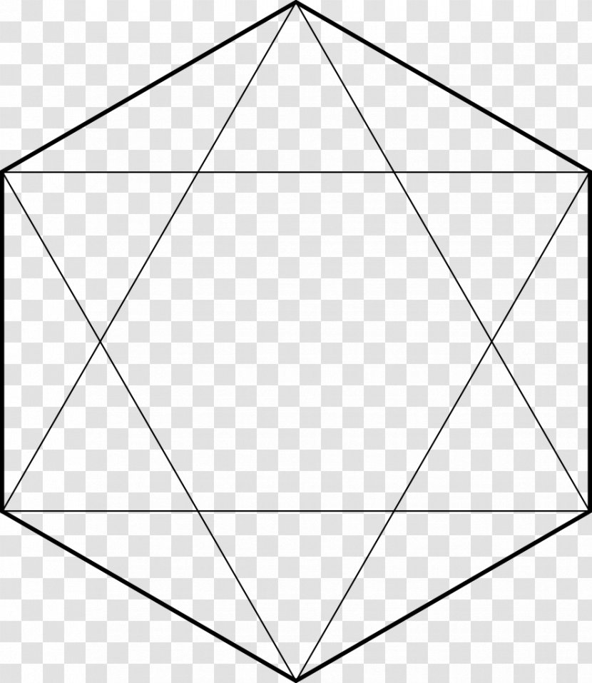 Diagonal Hexagon Triangle Area - Symmetry Transparent PNG