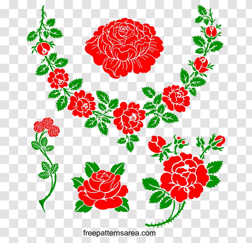 Vector Graphics Floral Design Stencil Clip Art - Flower Transparent PNG