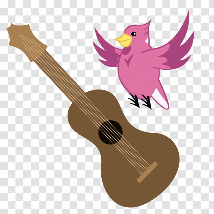 Cuatro Ukulele Bass Guitar The Cutie Mark Chronicles - Silhouette Transparent PNG