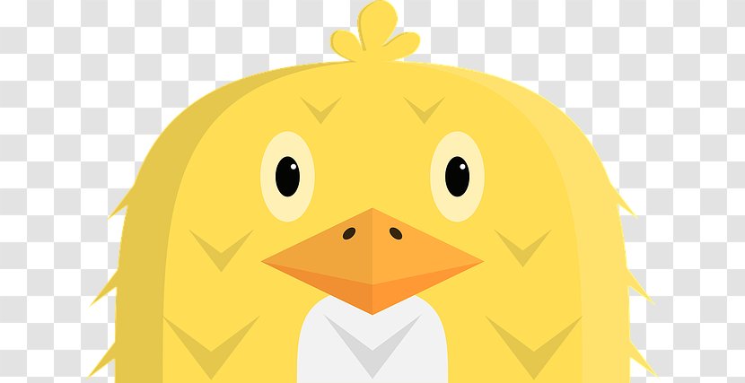 Chicken Duck Clip Art - Yellow - Cartoon Chick Transparent PNG