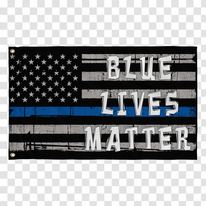 Thin Blue Line Police Officer United States Dog - Signage Transparent PNG