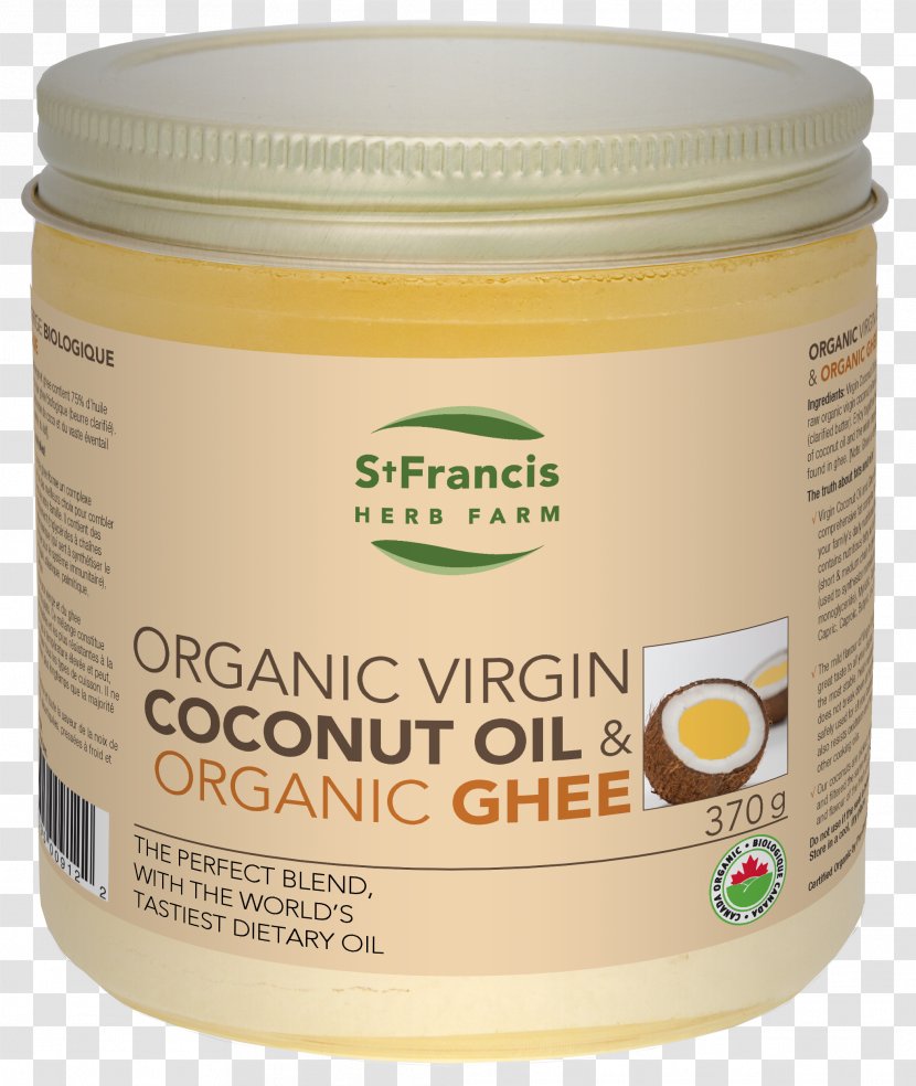 Organic Food Ghee Coconut Oil Herb - Natural Transparent PNG