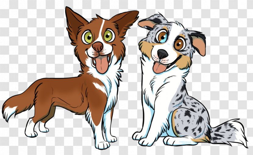 Australian Shepherd T-shirt Border Collie Whiskers Puppy - Drawing Transparent PNG