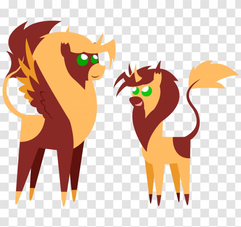 Lion Horse Dog Illustration Cat - Fictional Character - Cress Vector Transparent PNG