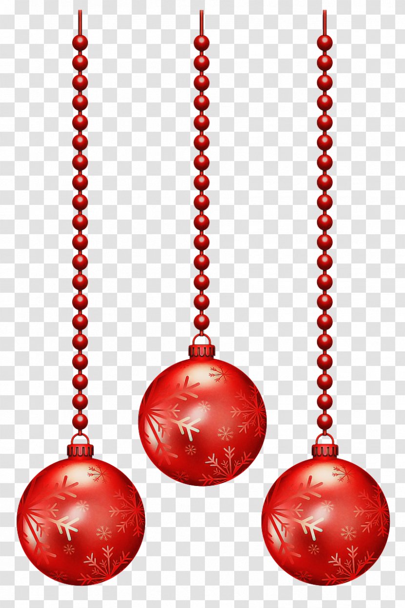Red Christmas Ball - Festival - Holiday Ornament Transparent PNG