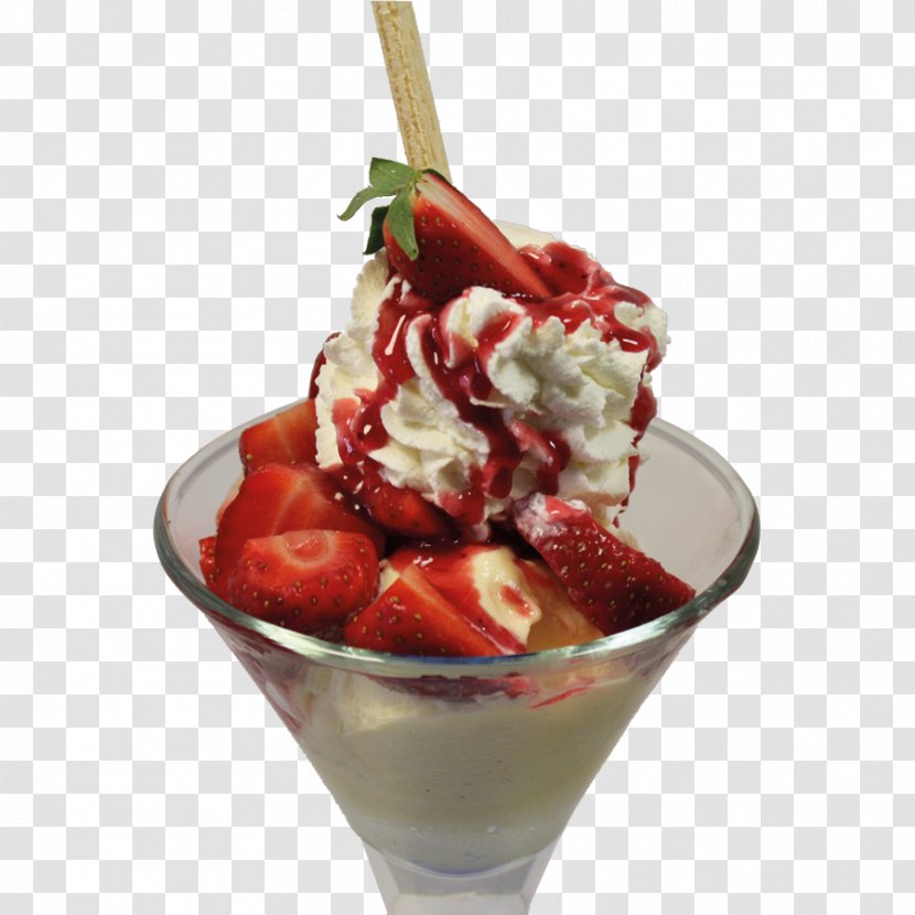 Sundae Ice Cream Knickerbocker Glory Parfait Stadt-Cafe-Lutz - Whipped Transparent PNG