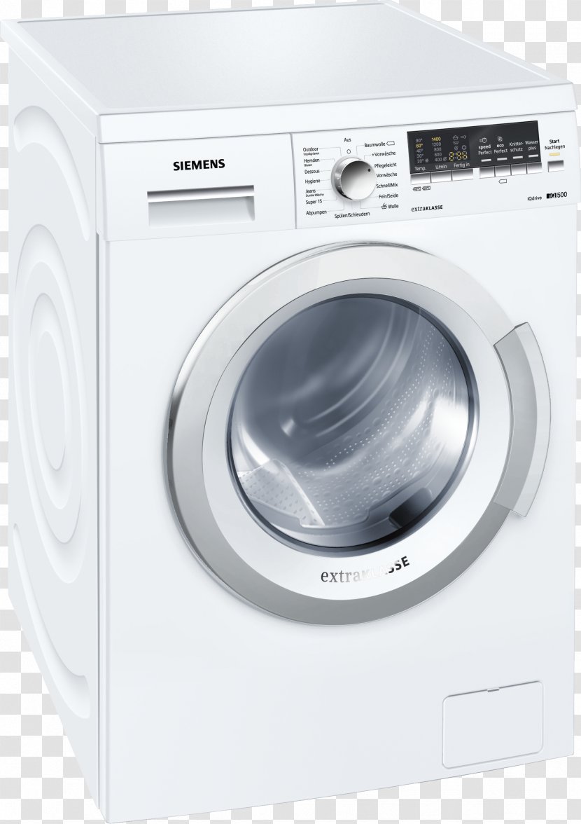Siemens WM14Q478GB Washing Machines Laundry Zanussi - Machine Transparent PNG