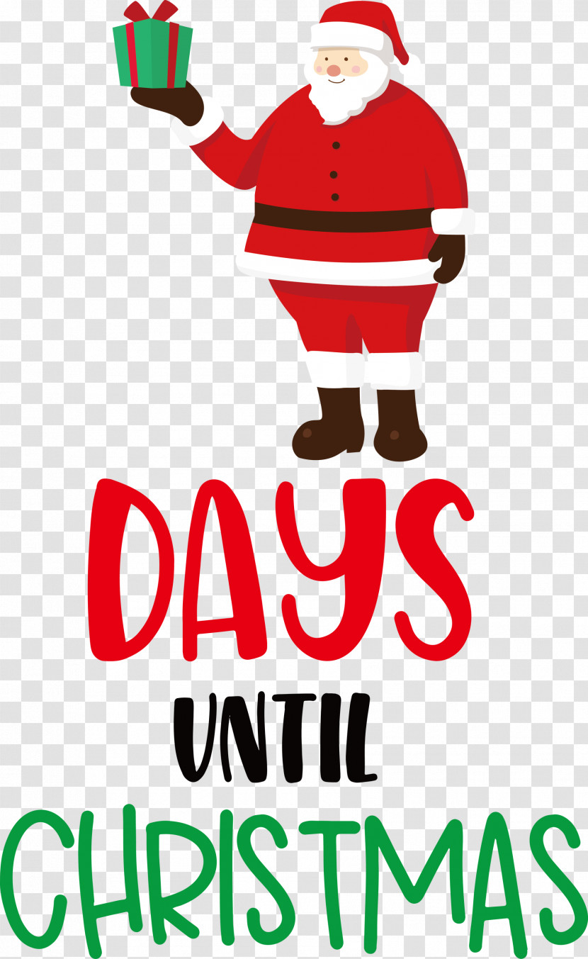 Days Until Christmas Christmas Santa Claus Transparent PNG