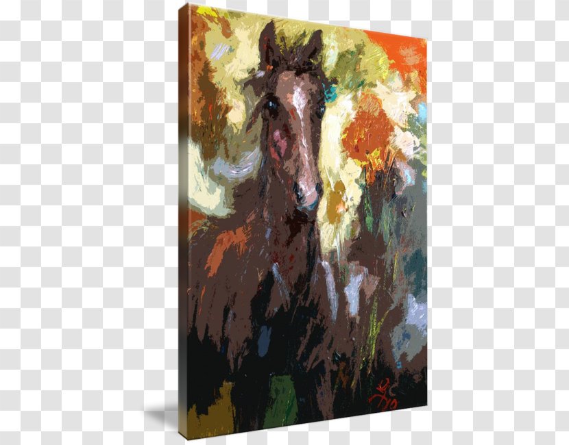 Watercolor Painting Mustang Foal Stallion - Discounts And Allowances - Abstract Modern Transparent PNG