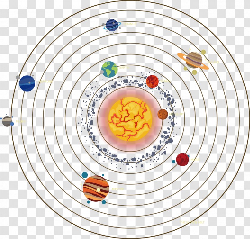Solar System Planet Icon - Vector Nine Planets Photos Transparent PNG