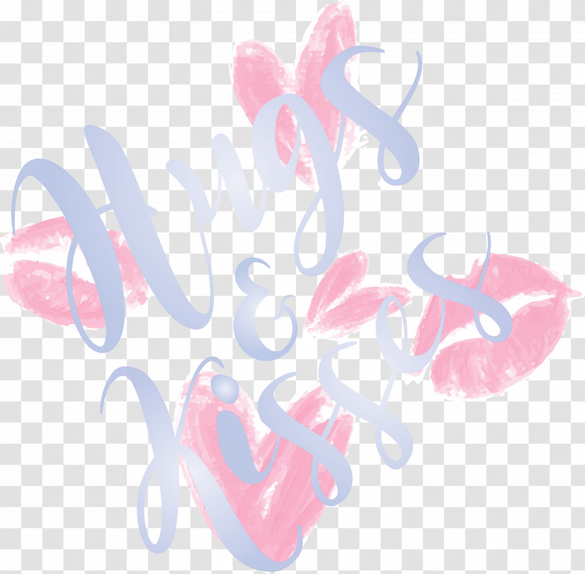 Valentines Day Hugs And Kisses Transparent PNG