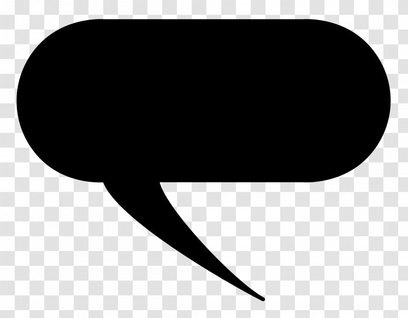 Black And White Brand - Text - Speech Bubble Transparent Transparent PNG