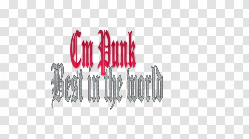 Logo Brand Font - Red - Cm Punk Transparent PNG