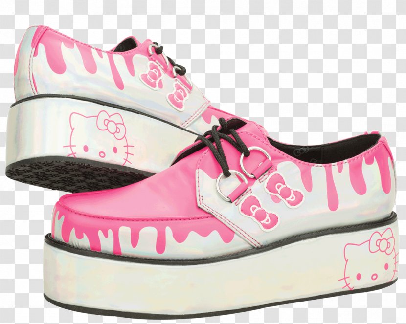 Hello Kitty Sneakers Skate Shoe Brothel Creeper T.U.K. - Running - Boot Transparent PNG