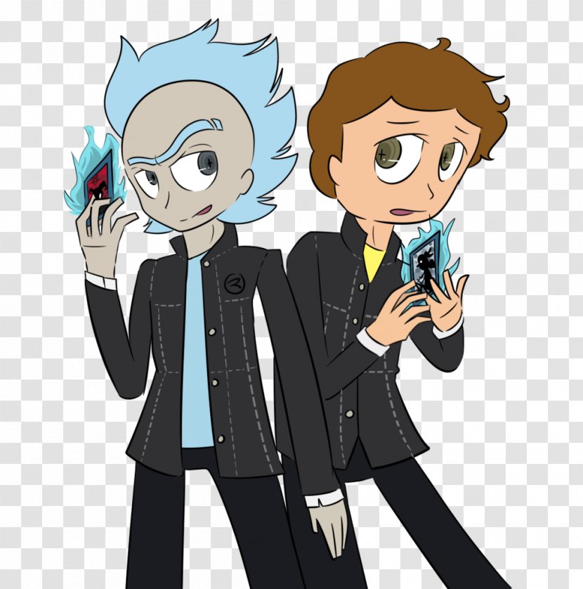 Shin Megami Tensei: Persona 4 Rick Sanchez Morty Smith Art Adult Swim - Frame - And Transparent PNG