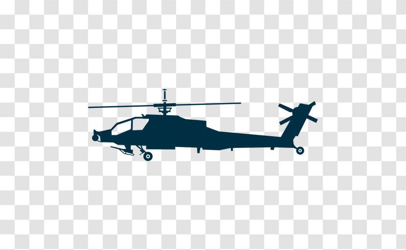 Attack Helicopter Vector Graphics Image Illustration - Black Hawk Transparent PNG
